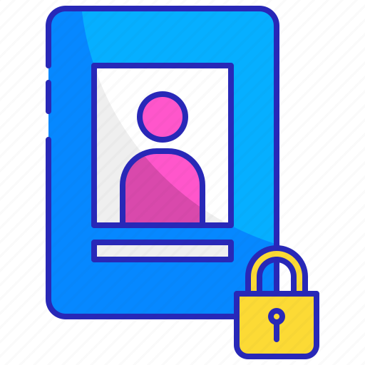 Lock, man, padlock, profile, safe, secure, security icon - Download on Iconfinder