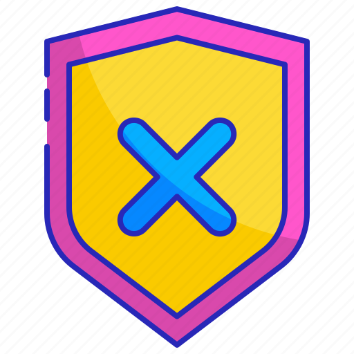 Antivirus, computer, cross, disable, risk, security, warning icon - Download on Iconfinder