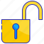 lock, open, padlock protection, safety, security, unlock 