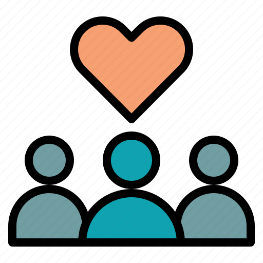 Favourite, goal, target, heart, group, crowd icon - Download on Iconfinder