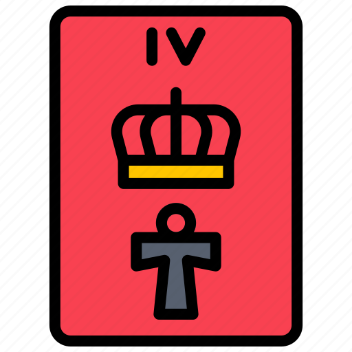 The, emperor, power, tarot, fortune, telling, reading icon - Download on Iconfinder