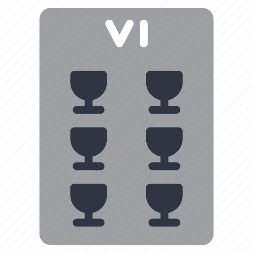 Six, of, cups, kindness, tarot, fortune, telling icon - Download on Iconfinder