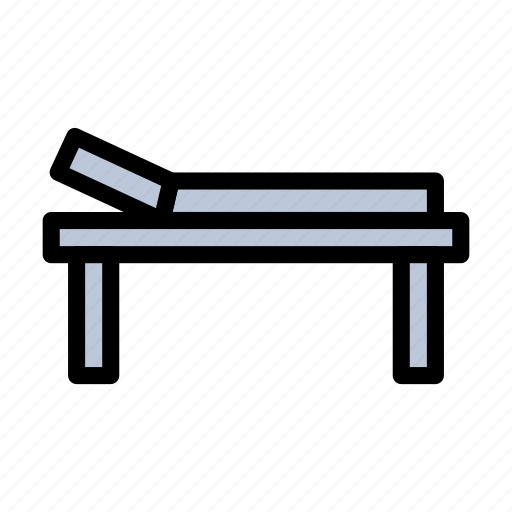 Bed, chair, tattoo, studio, stretcher icon - Download on Iconfinder