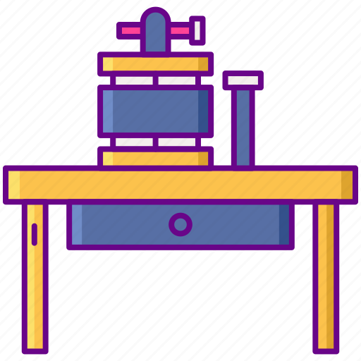 Desk, furniture, table, tattoo icon - Download on Iconfinder