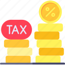 tax, interest, business, and, finance, cash, percentage, coin, stack, money, coins