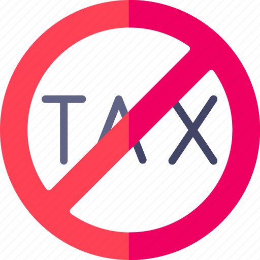 Tax, no, charges, business, and, finance, block icon - Download on Iconfinder