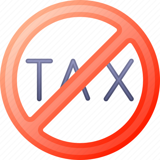 Tax, no, charges, business, and, finance, block icon - Download on Iconfinder