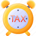 tax, time, and, date, business, finance, reminder, payment, alarm, clock