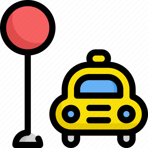 Delivery, service, shipping, stop, taxi, transport icon - Download on Iconfinder