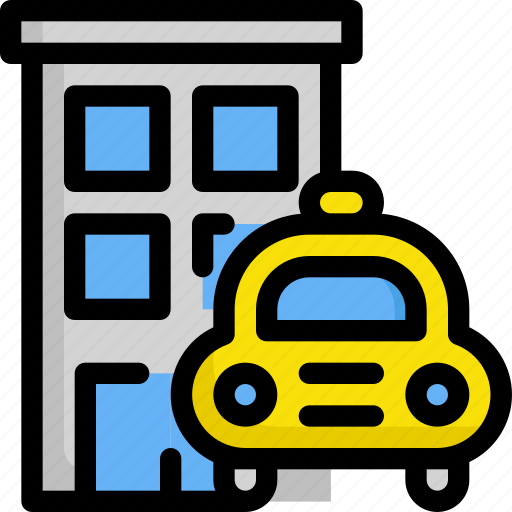 Building, delivery, hotel, house, service, shipping, taxi icon - Download on Iconfinder
