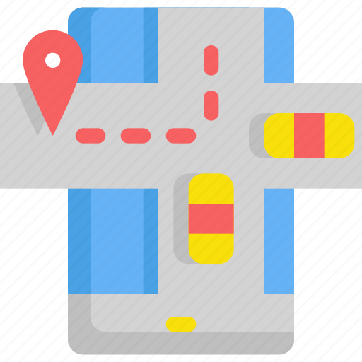 Delivery, gps, location, map, navigation, service, taxi icon - Download on Iconfinder