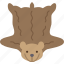 taxidermy, bear, rug, floor 
