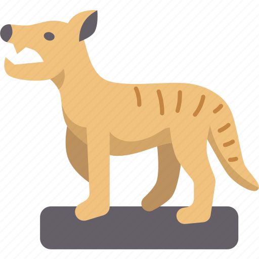 Thylacine, tasmanian, tiger, extinct, animal icon - Download on Iconfinder
