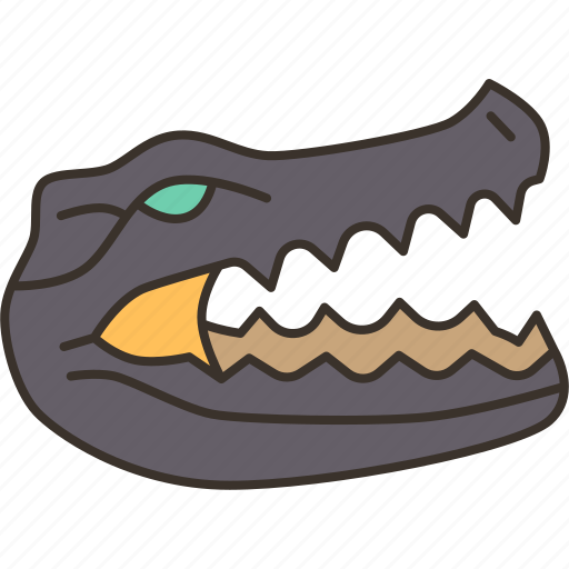 Alligator, head, crocodile, skull, taxidermy icon - Download on Iconfinder