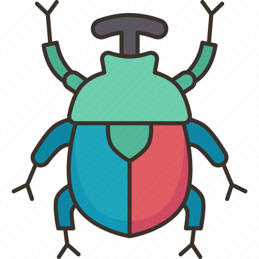 Beetle, rainbow, insect, arthropod, animal icon - Download on Iconfinder