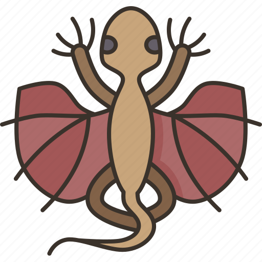 Lizard, flying, wings, wildlife, taxidermy icon - Download on Iconfinder