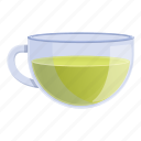 hot, green, tea, cup