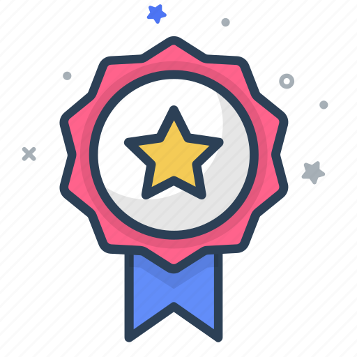 Emblem, medal, prize, reward, ribbon, award, mvp icon - Download on Iconfinder