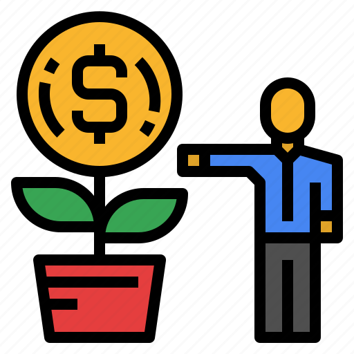 Profits, business, finance, growing, coin, wood, money icon - Download on Iconfinder