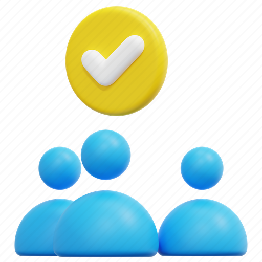 Group, team, work, teamwork, check, community, together icon - Download on Iconfinder
