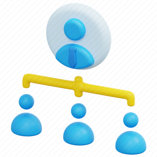 Structure, team, work, teamwork, organization, group, management 3D illustration - Download on Iconfinder
