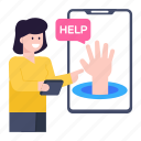 help, mobile help, online help, help chat, mobile message 