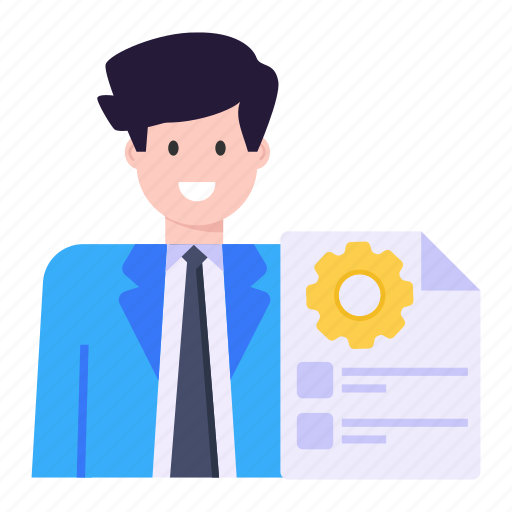 Admin, project manager, file management, file settings, project administration illustration - Download on Iconfinder