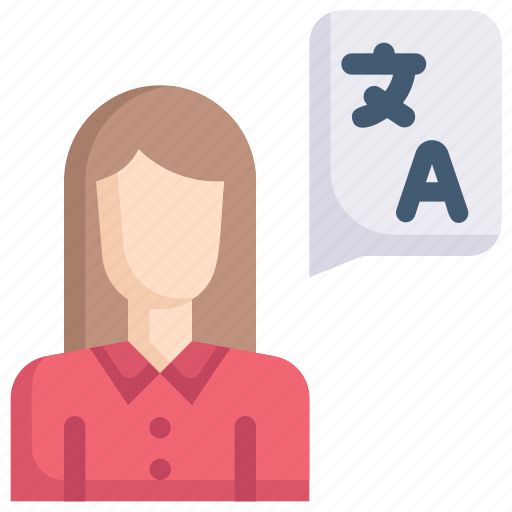 Call center, communication, female translator, language, service, technical support, translate icon - Download on Iconfinder