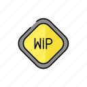 wip, website, banner