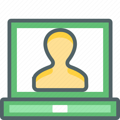 Laptop, user, account, computer, people, person, profile icon - Download on Iconfinder