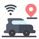 car, location, map, technology