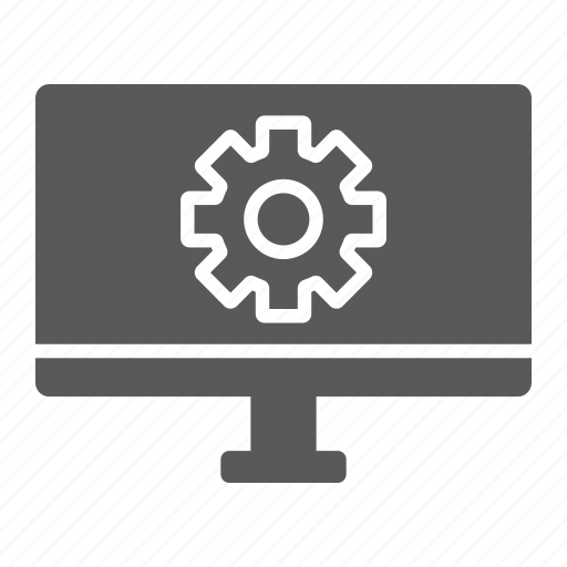Cogwheel, computer, gear, monitor, settings, technology icon - Download on Iconfinder