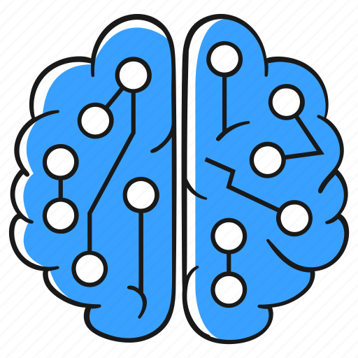 Artificial, intelligence, ai, brain, robot, cyborg, neural illustration - Download on Iconfinder