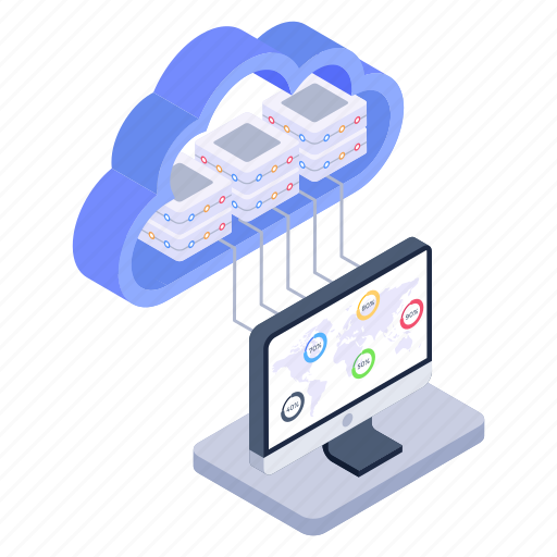 Cloud server, shared hosting, shared datacenter, cloud datacenter, shared cloud icon - Download on Iconfinder