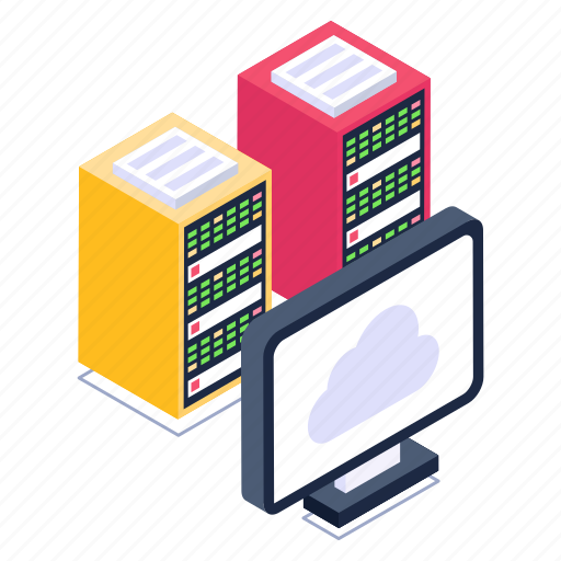 Shared hosting, system storage, monitor storage, server system, system databases icon - Download on Iconfinder