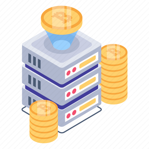 Bitcoin, blockchain tech, bitcoin server technology, digital currency, bitcoin technology icon - Download on Iconfinder