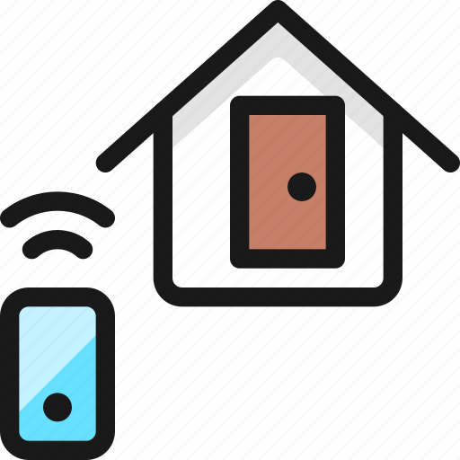 Smart, house, door icon - Download on Iconfinder