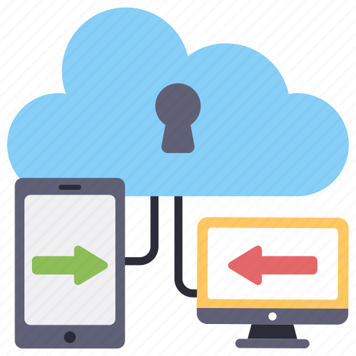 Secure cloud devices, cloud network, cloud connection, locked cloud, cloud access icon - Download on Iconfinder