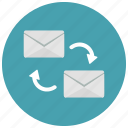 envelope, exchange, messages
