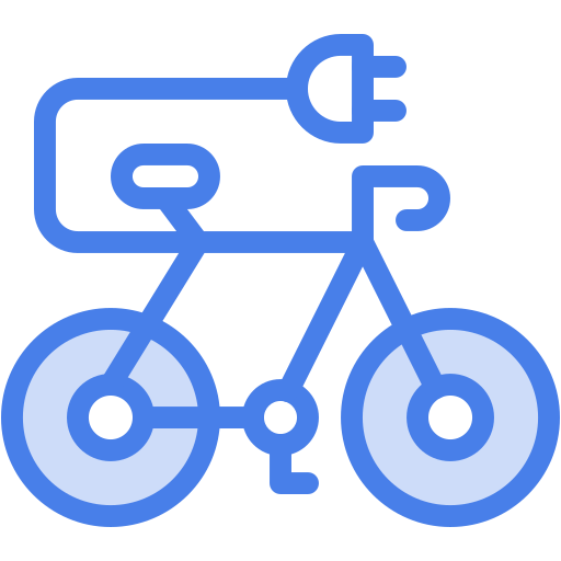 Electric, bike, e, vehicle, green, energy, renewable icon - Free download