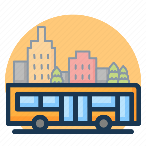 Building, bus, city, transport, transportation, travel, vehicle icon - Download on Iconfinder