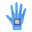 artificial intelligence, exoskeleton, glove, robotic hand, vr gloves, wired, wired glove