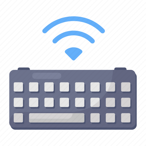 Computer accessory, computer hardware, input device, keyboard, typing gadget, wireless, wireless keyboard icon - Download on Iconfinder