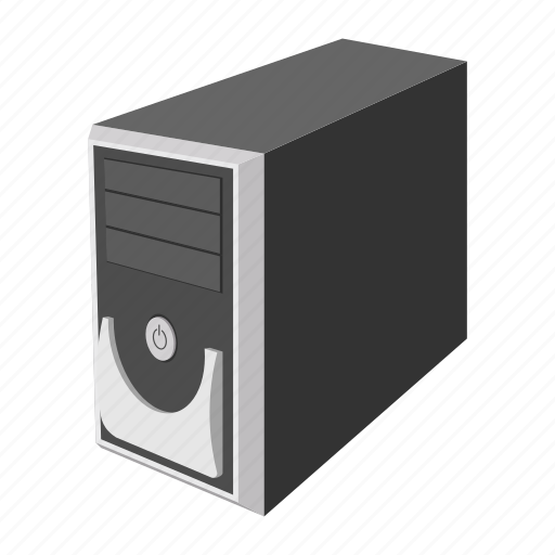 Cartoon, case, computer, modern, system, technology, unit icon - Download on Iconfinder