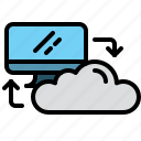 cloud, computer, connection, data, technology, transfer