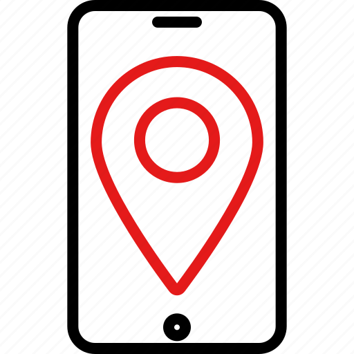 Map, gps, navigation, location, pointer, pin, phone icon - Download on Iconfinder