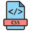 css, file, sheets 