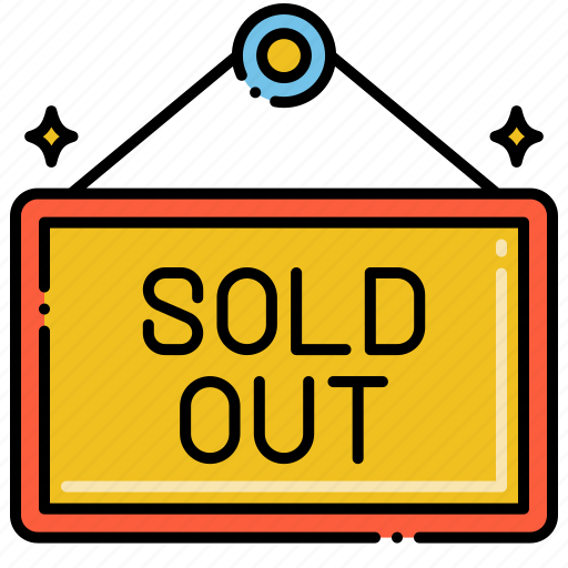 Sold, out, sign icon - Download on Iconfinder on Iconfinder