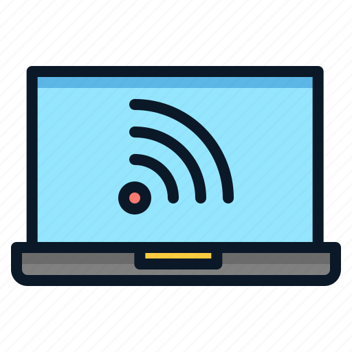 Connectifity, laptop, notebook, technology, wifi icon - Download on Iconfinder