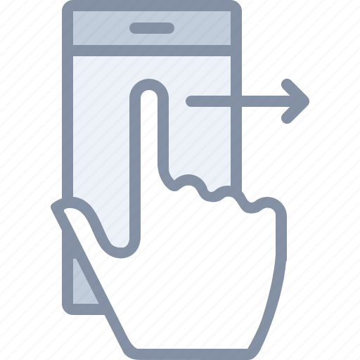 Gesture, mobile, phone, right, swipe, technology icon - Download on Iconfinder